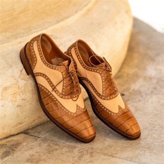 Pantofi barbati Oxford piele naturala 4211 maro