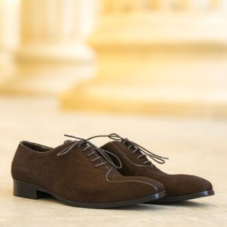 Pantofi barbati Oxford piele naturala 427 print maro d’Alexandru