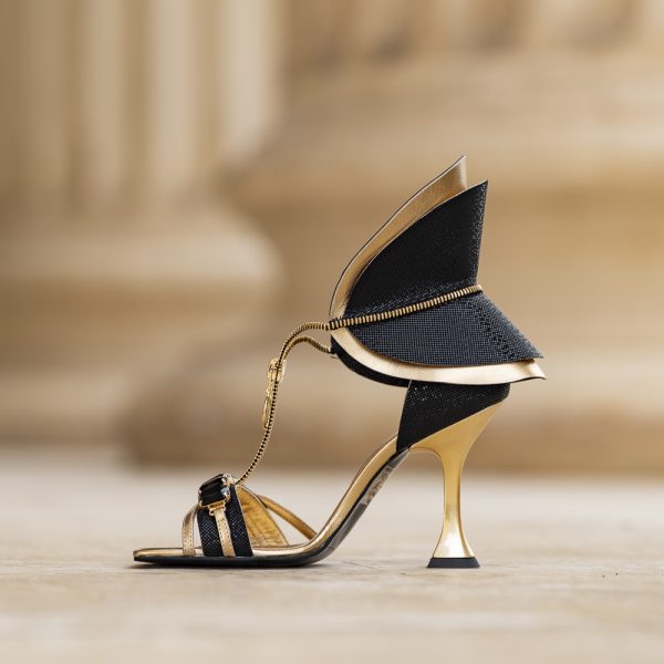 Sandale Dama din Piele Naturala Diana Black - imagine 4