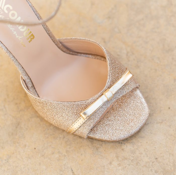 Sandale Dama din Piele Naturala Louise Gold CONDUR by alexandru 3