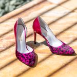 Pantofi Stiletto Aime Print Fuchsia