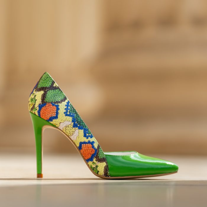 Pantofi Stiletto Aime Green CONDUR by alexandru 3