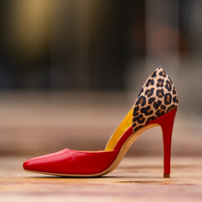 Pantofi Stiletto Aime Red Sauvage CONDUR by alexandru 2