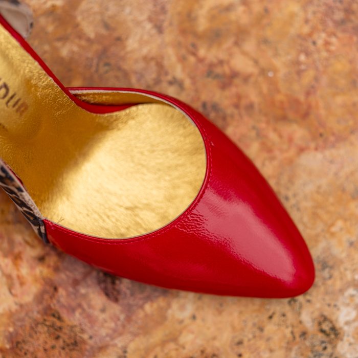 Pantofi Stiletto Aime Red Sauvage CONDUR by alexandru 3
