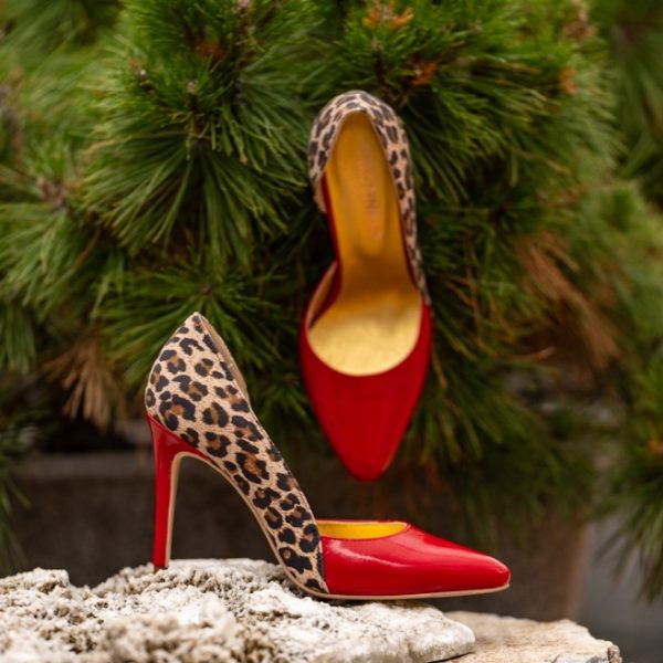 Pantofi Stiletto Aime Red Sauvage CONDUR by alexandru 4