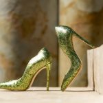 Pantofi Stiletto Marilyn Green Gold CONDUR by alexandru 1