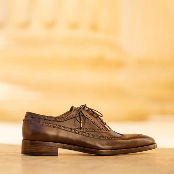 Pantofi Oxford 1517 Brown - imagine 4