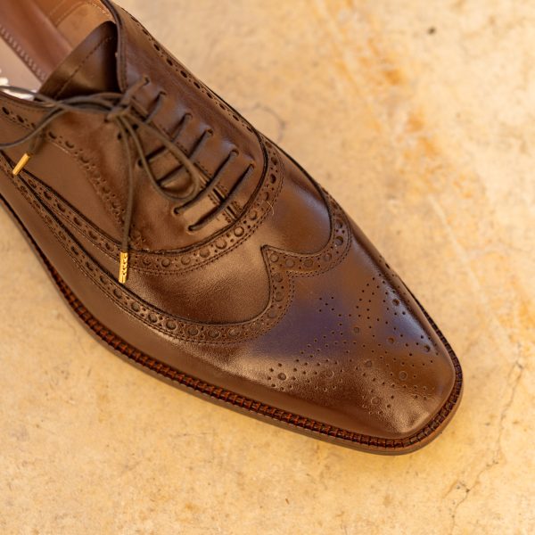 Pantofi Oxford 1517 Brown - imagine 2