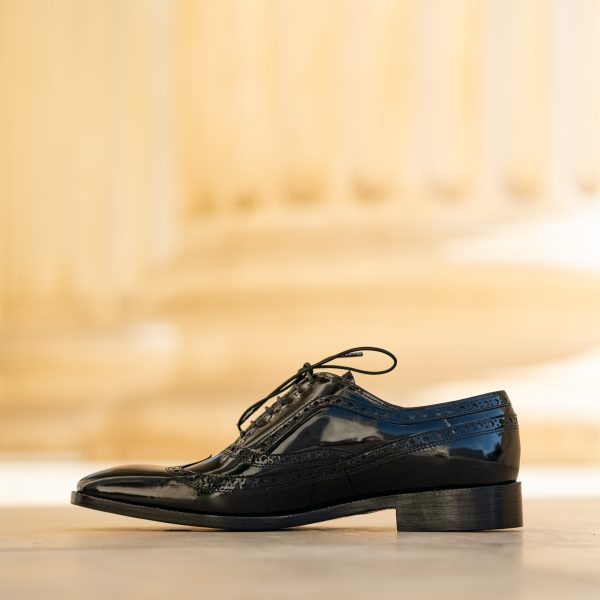 Pantofi Oxford 15174 Black - imagine 3