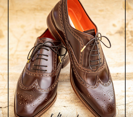 Pantofi Oxford 15174 picussa maro T2 - imagine 1