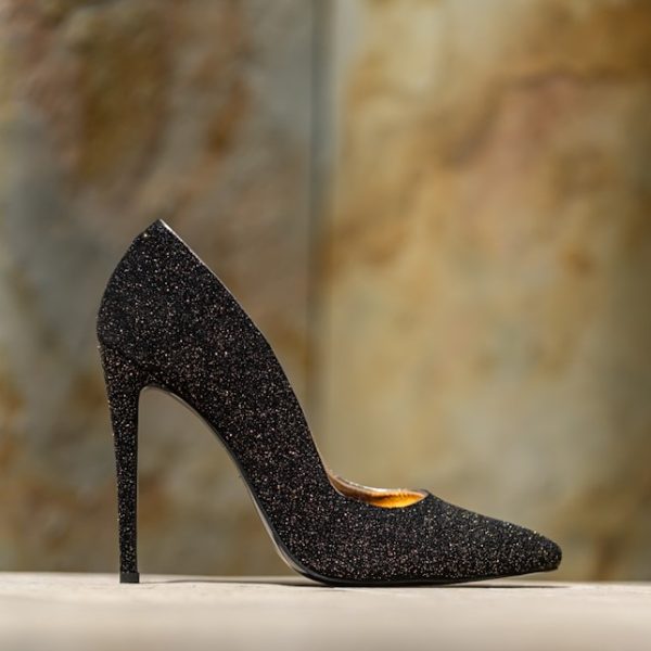 Pantofi Stiletto Forever Black Shine - imagine 7