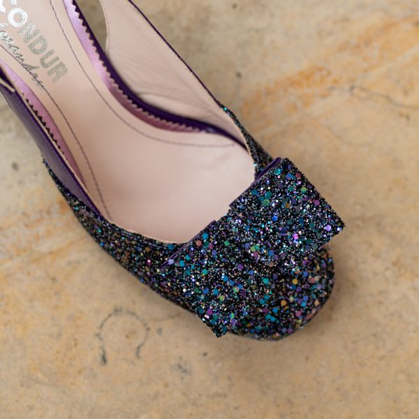 Sandale Dama din Piele Naturala Joy Mauve - imagine 2