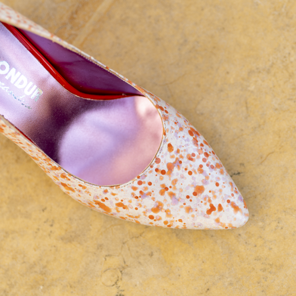 Pantofi Dama Cu Toc Gros Victoria Dots - imagine 3
