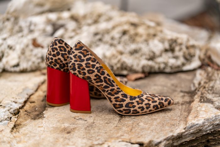 Pantofi Dama Cu Toc Gros Victoria Red Sauvage CONDUR by alexandru 3