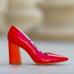 Pantofi Dama Cu Toc Gros Victoria Rosu