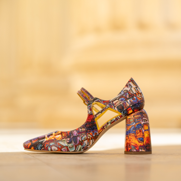 Pantofi Dama Cu Toc Gros Fantasy Gaudi CONDUR by alexandru 5