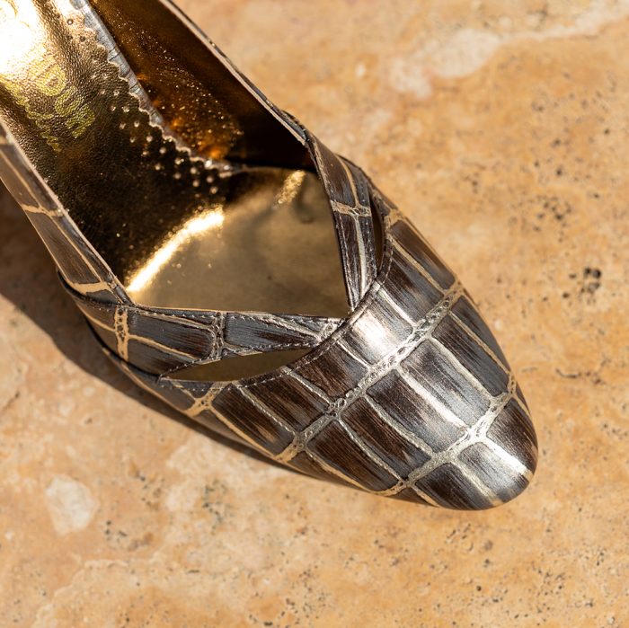 Pantofi Dama Cu Toc Gros Aisha Sand CONDUR by alexandru 3