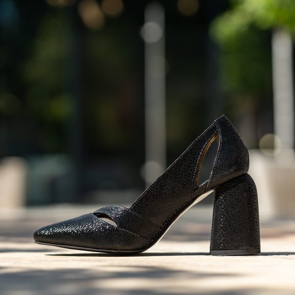 Pantofi Dama Cu Toc Gros Aisha Black CONDUR by alexandru 3