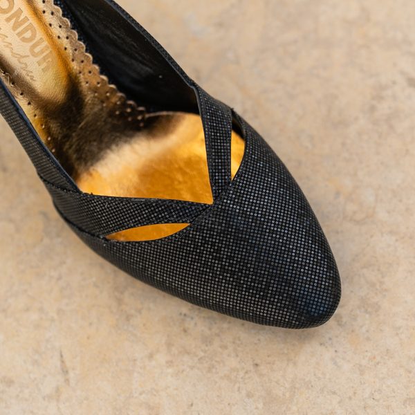 Pantofi Dama Cu Toc Gros Aisha Black CONDUR by alexandru 4