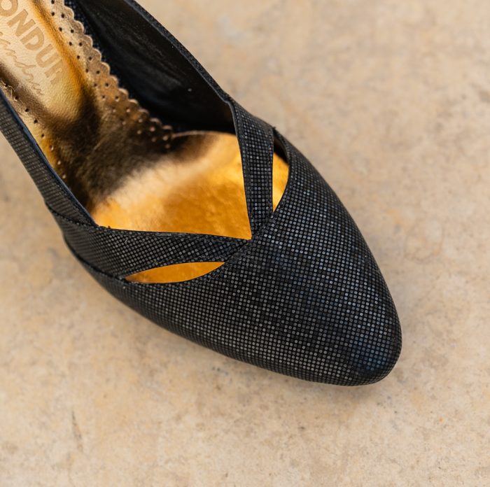 Pantofi Dama Cu Toc Gros Aisha Black CONDUR by alexandru 4