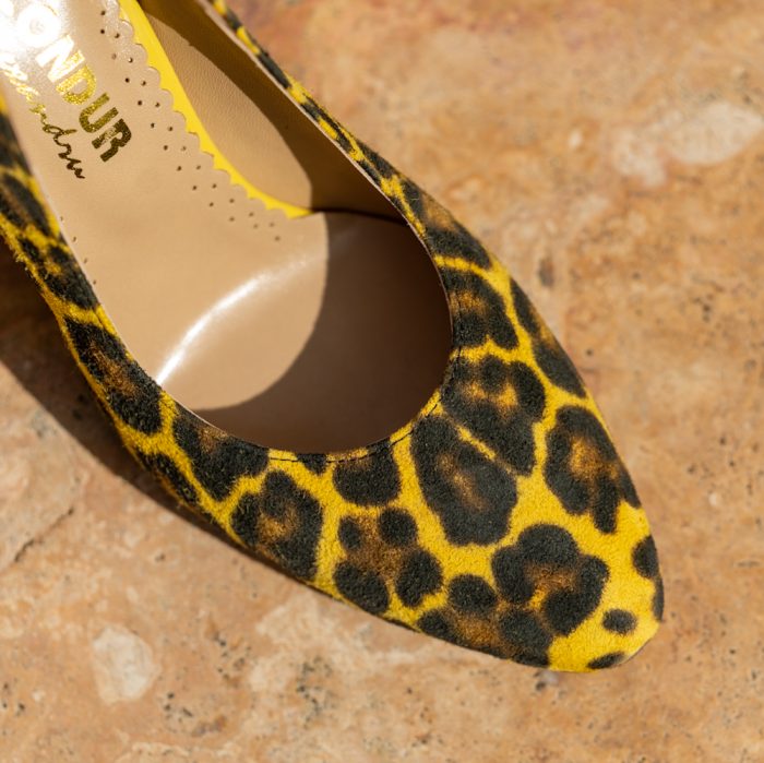 Pantofi Dama Cu Toc Gros Eveline Yellow CONDUR by alexandru 3