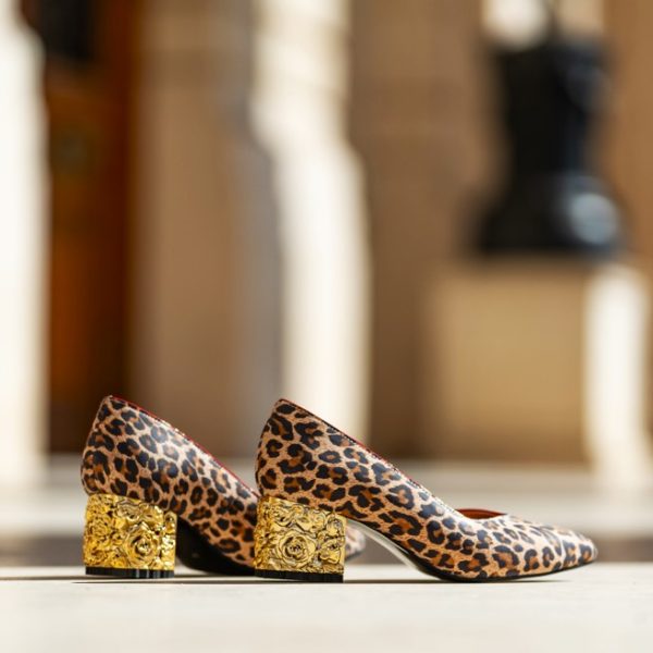 Pantofi Dama Cu Toc Gros Melina Red Sauvage CONDUR by alexandru 5