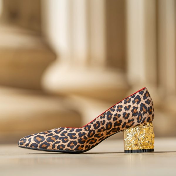 Pantofi Dama Cu Toc Gros Melina Red Sauvage CONDUR by alexandru 6