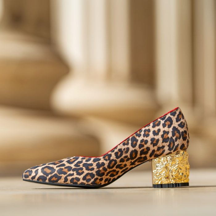 Pantofi Dama Cu Toc Gros Melina Red Sauvage CONDUR by alexandru 6