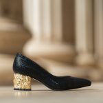 Pantofi Dama Cu Toc Gros Melina Noire CONDUR by alexandru 1