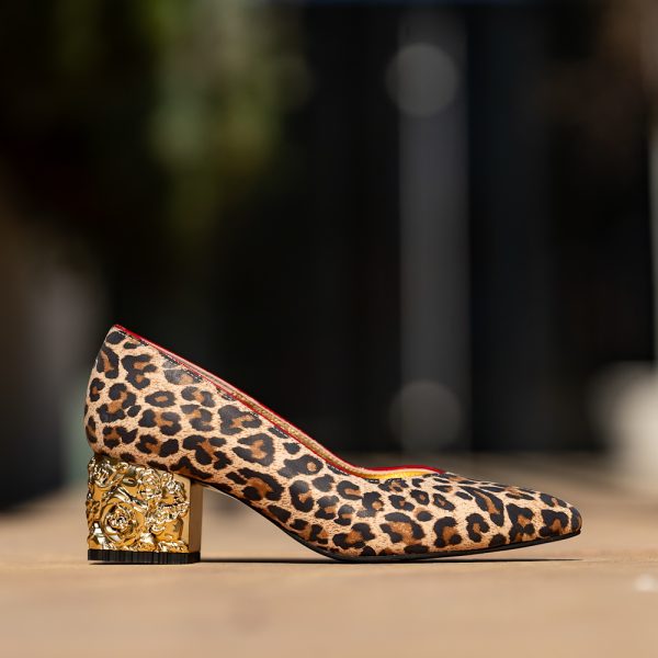 Pantofi Dama Cu Toc Gros Melina Red Sauvage CONDUR by alexandru 4