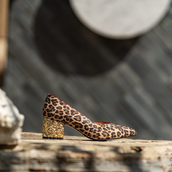 Pantofi Dama Cu Toc Gros Melina Red Sauvage CONDUR by alexandru 3