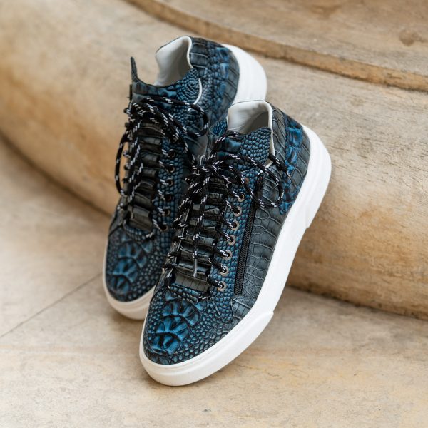Pantofi Smart Casual Londra Blue Ocean - imagine 2