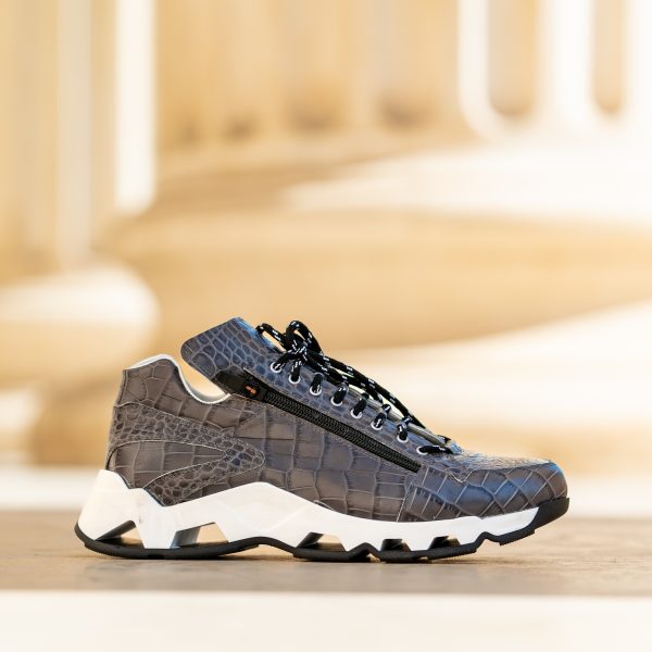 Pantofi Smart Casual Print Gray - imagine 3