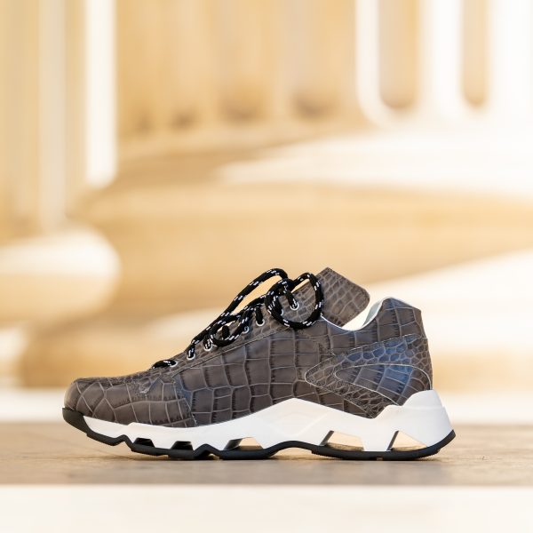 Pantofi Smart Casual Print Gray - imagine 4