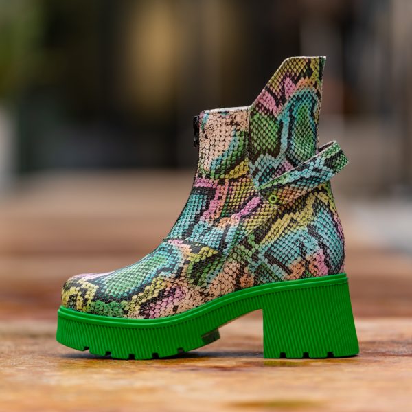 Ghete Dama din Piele Naturala Lelia Vert CONDUR by alexandru 2