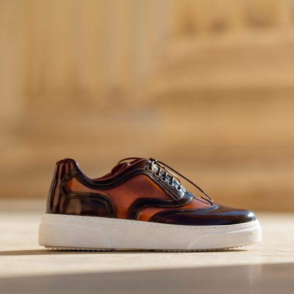 Pantofi Barbati Casual Londra Perie Bordo - imagine 5
