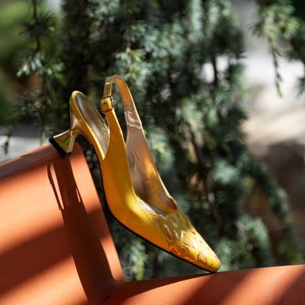 Sandale Dama din Piele Naturala Shiana Yellow CONDUR by alexandru 2