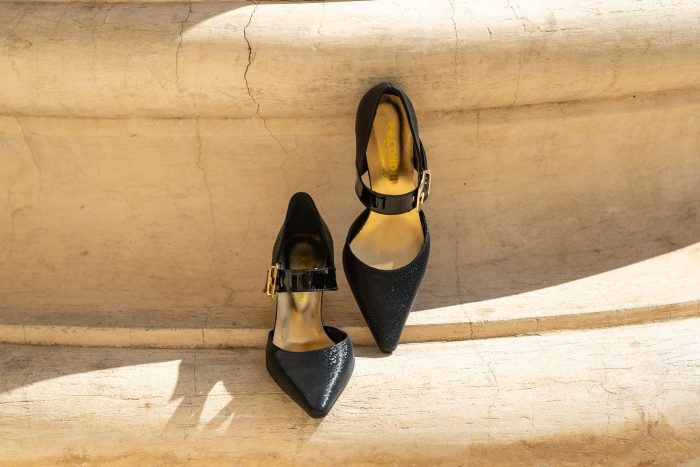 Pantofi Dama Toc Clepsidra Namira Print Negru CONDUR by alexandru 2