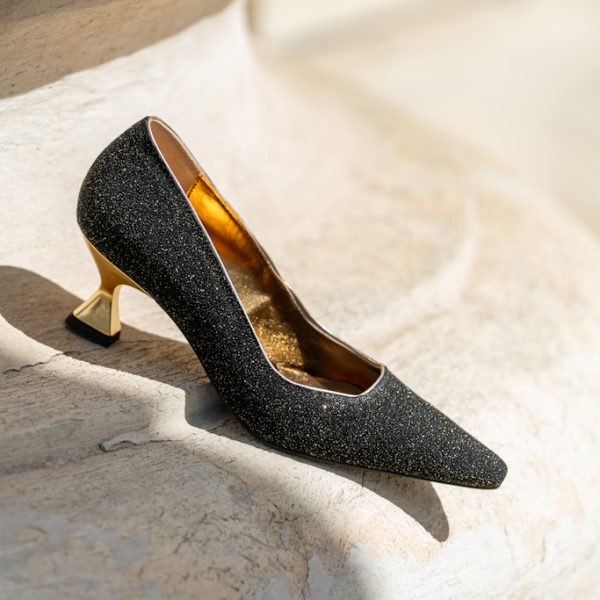 Pantofi Dama Toc Clepsidra Roanna Black Shine CONDUR by alexandru 5