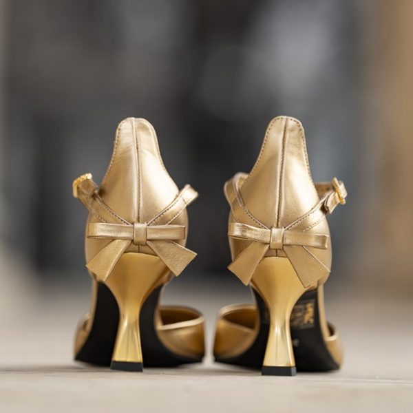 Pantofi Dama Toc Clepsidra Martina Gold - imagine 5