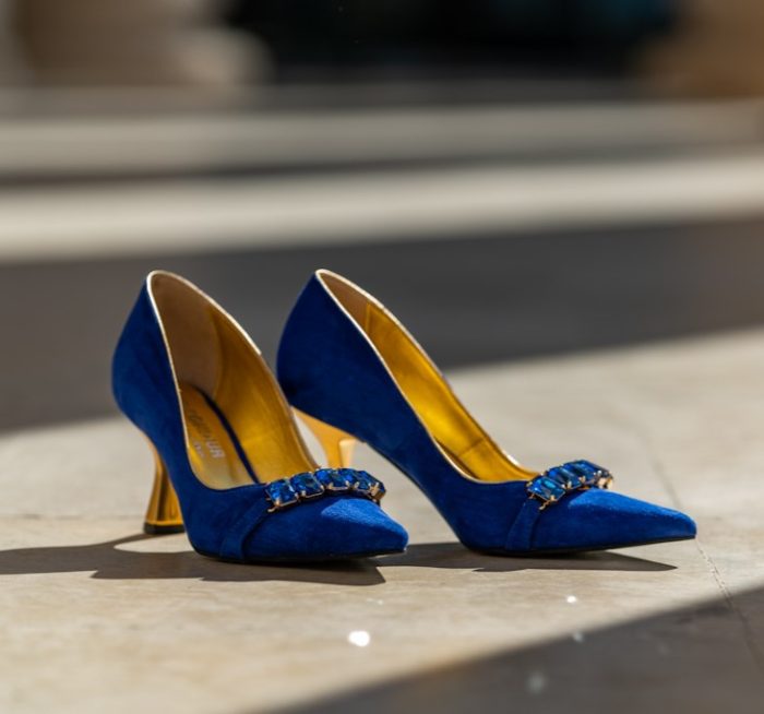 Pantofi Dama Toc Clepsidra Marta Blue Royal CONDUR by alexandru 2