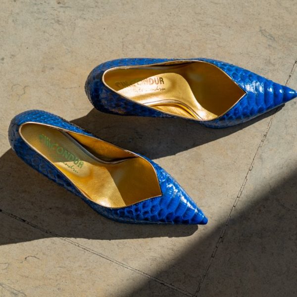 Pantofi Dama Toc Clepsidra Marta Blue Exclusive CONDUR by alexandru 3