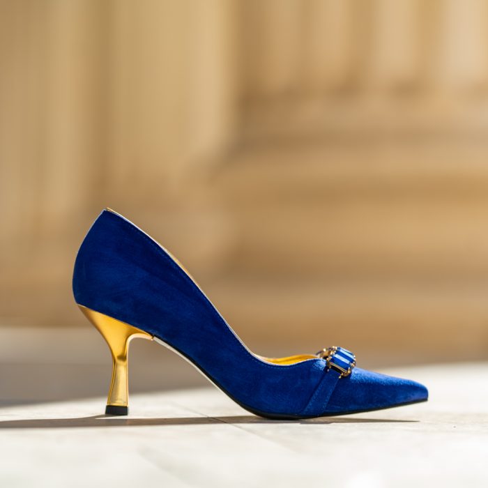 Pantofi Dama Toc Clepsidra Marta Blue Royal CONDUR by alexandru 6