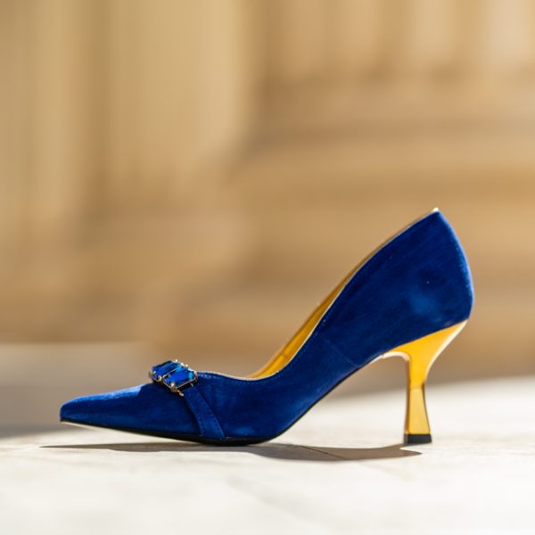 Pantofi Dama Toc Clepsidra Marta Blue Royal CONDUR by alexandru 5