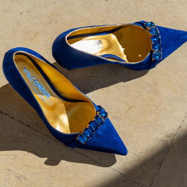 Pantofi Dama Toc Clepsidra Marta Blue Royal CONDUR by alexandru 4