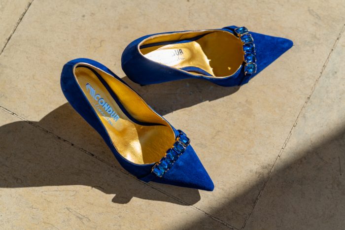 Pantofi Dama Toc Clepsidra Marta Blue Royal CONDUR by alexandru 4