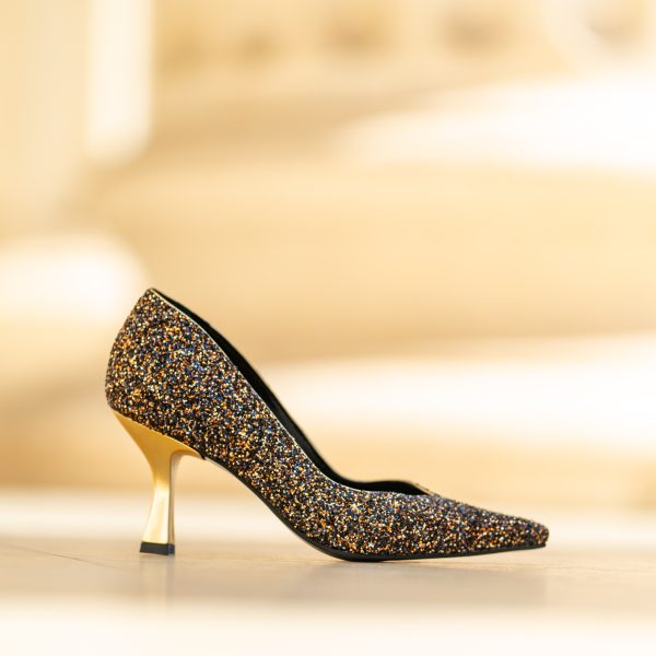 Pantofi Dama Toc Clepsidra Marta Glitter CONDUR by alexandru 5
