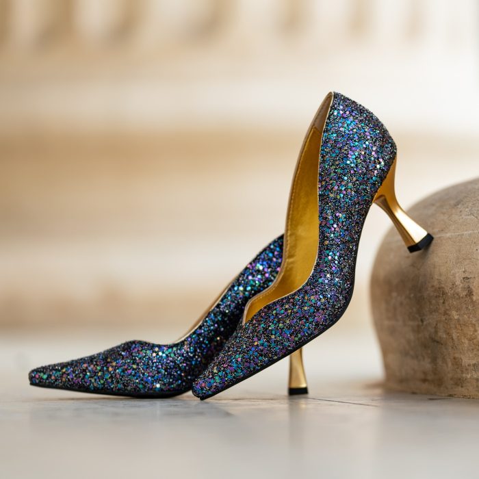 Pantofi Dama Toc Clepsidra Marta Blue CONDUR by alexandru 5