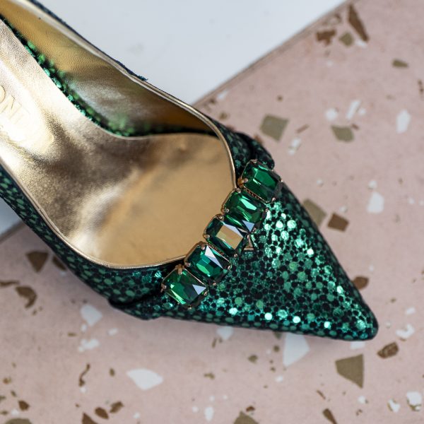 Pantofi Dama Toc Clepsidra Marta Green - imagine 6