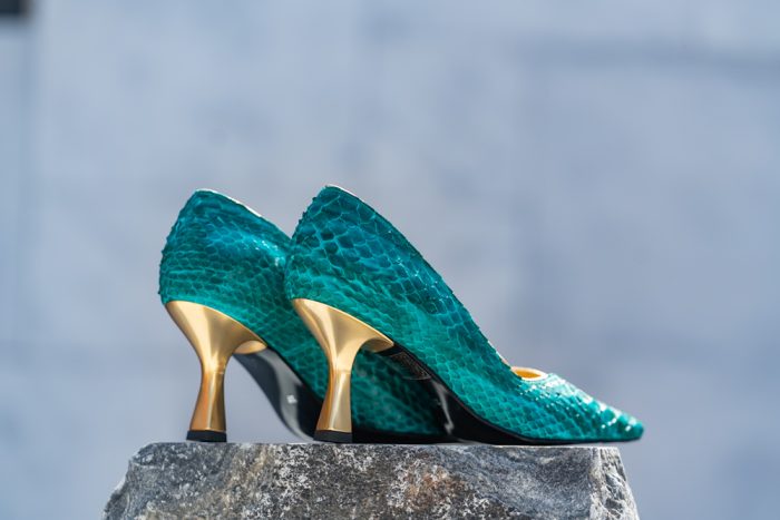 Pantofi Dama Toc Clepsidra Marta Green Exclusive CONDUR by alexandru 3